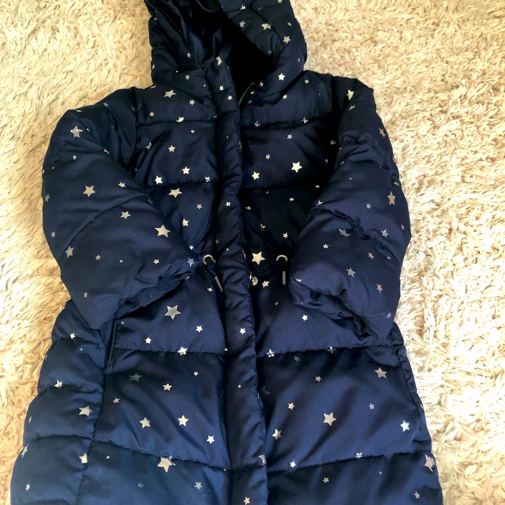 Gap girls parka in size 5t, navy blue